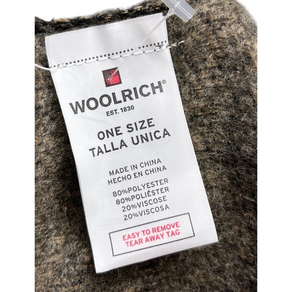 Woolrich Poncho Women's One Size Brown Animal Print Small Medium Large XL Soft - Picture 4 of 4